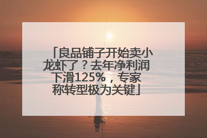 良品铺子开始卖小龙虾了？去年净利润下滑125%，专家称转型极为关键